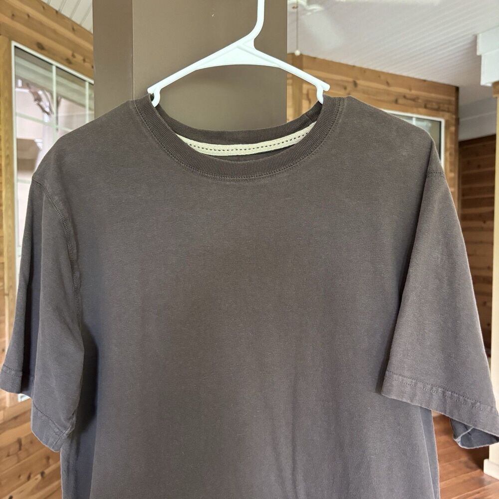 Ruff Hewn T-Shirt Men L Brown Tan Cotton Butter Soft Casual Streetwear Summer